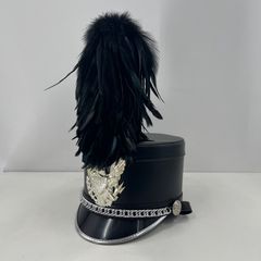 マーチング シェイコ帽子 マーチングバンド 羽付き 専用ケース付き