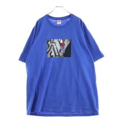 SUPREME (슈프림) 26SS × SPIDER-MAN Royal Tee 스파이더 맨 로얄 프론트 프린트 크루 넥 반소매 컷 톱 T 셔츠 블루