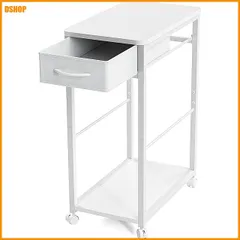送料無料★DEWEL プリンター台 パソコンラック 幅48cm×奥行29cm×高さ70cm プリンターラック 布製引き出 セール