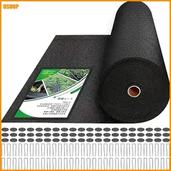 送料無料★防草シート ぼうそうシート 除草シート 厚手不織布 2x50m 耐用5年 黒 ピン100本付 | 雑草防止シー セール