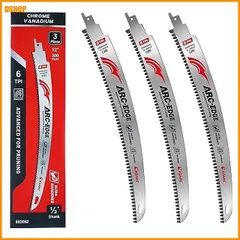送料無料★EZARC レシプロソー替刃 生木用 曲刃 225mm 6山 クロムバナジウム鋼 衝撃焼入 3倍長寿命 剪定・ アウトレット