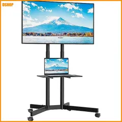 送料無料★BONTEC キャスター付きテレビスタンド ハイタイプ 32～75インチ対応 耐荷重55kg VESA600× セール