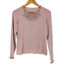 ロシャス Rochas 花モチーフ ニットセーター レディース 表記無 