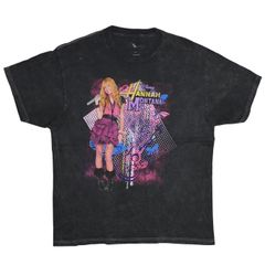【L】海外ドラマ Disney Hannah Montana ハンナモンタナ Tシャツ マイリーサイラス ディズニー ケミカルウォッシュ仕様