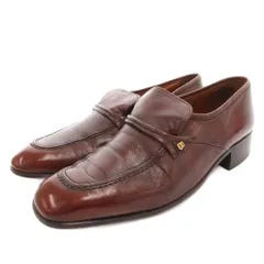 バリー BALLY ビジネスシューズ 革靴 レザー Uチップ 7.5 茶 ブラウン