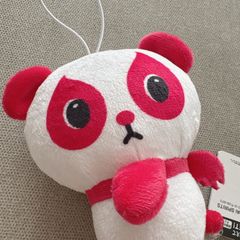 パンダ パンシェル パンデビ マスコットチャーム 赤 レッド ぬいぐるみ 新品