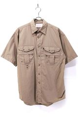 Used 90s FILSON Brown Gimmick Pocket S/S Shirt Size M 古着