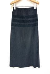 [Kusumoto Pawn Shop/Motosumiyoshi] ISSEY MIYAKE IM24FG925 Pleated Long Skirt, Black, Size: 2, Women's Clothing