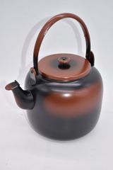 茶道具 水次 利休形 薬缶 やかん ヤカン  水注 口蓋付 (7) 茶道 注）水漏れは確認していません。 14-002-27