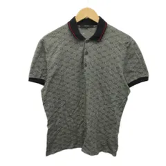 グッチ GUCCI ポロシャツ L グレー GG柄 半袖 モノグラム /PP ■GY62のサムネイル