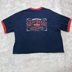【USA古着】LUCKY BRAND リンガーTシャツ ネイビー×レッド アメカジ 両面プリントのサムネイル
