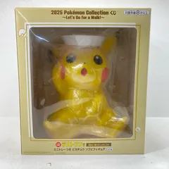 中古 ラストワン賞ピカチュウ-ミニトレーつきソフビフィギュア「Let'sGoforaWalk!/2025PokemonCollectionくじ」