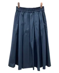 ボンボヤージュ BON VOYAGE Bon Voyage！ジェットセッタースカート Jet Setter Skirt ウエストゴム フレアスカート ロング丈 日本製 NAVY 紺 スカート 無地 ネイビー 104LB-137