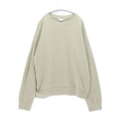 【中古A】メンズ 1 S相当 アンユーズド UNUSED 19SS スウェット シャツ Sweat Shirt US1529 ライトグリーン 緑 長袖