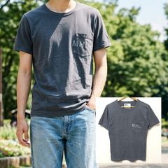 妥協のないクオリティと繊細な縫製技術◎【MARGARET HOWELL】マーガレットハウエル Tシャツ 半袖 トップス胸ポケ クルーネック MHL ミニマリスト シンプル ベーシック 定番アイテム モノトーン チャコールグレー メンズ S /M50404ji