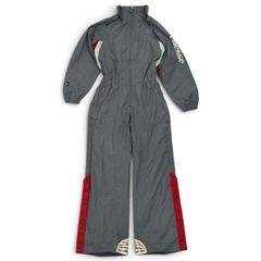 △ ellesse スキーウェア ジャンプスーツ つなぎ グレー L エレッセ