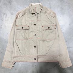 80s初期 COMME des GARCONS 꼼데가르송 トラッカージャケット 赤ステッチ アーカイブ ヴィンテージ レディース 月桂樹ボタン