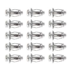 新品 BRIIKPP M4x20 花びら式リベット拡張メタルナット 中空壁 薄金属用 15個入りキット