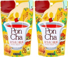 PonCha ポンチャ フリーズドライティー キューブタイプ 10粒入×2袋セット 水でもお湯でも溶ける 菱和園 (はちみつ紅茶) [ハニー]