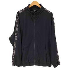 ユーズドフルギ USED古着 HDEX エイチデックス テープメッシュトラックジャケット メンズ XL