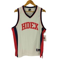 ユーズドフルギ USED古着 HDEX エイチデックス バスケットボール マッシュ ジャージ スリーブレス メンズ L