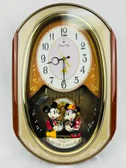 SEIKO Disney Time FW554B ミッキー＆ミニー からくり時計 電波掛時計 動作品