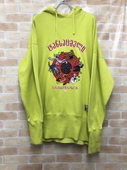 【中古】 VETEMENTS ヴェトモン CARTOON HOODIEB USS197010 ライトグリーン S 111430154