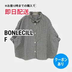 BONLECILL ボンルシール シャツ/ブラウス F チェック柄 ミドル丈 半袖 レギュラーカラー レディースのサムネイル