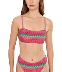 비치 라이어트 여성 수영복 톱 전용 Beach Riot Kelsey Top Strawberry Ice Chevron
