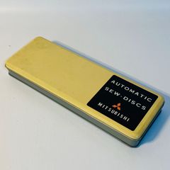 MITSUBISHI 三菱 ミシン 缶ケース ① automatic sew-discs 自動ミシンディスク アンティーク 레트로 ビンテージ 送料込み フォロー割 クーポンご利用可能 お値引き交渉可能 一点限り