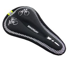 Brand New HOUSON Silicone Bicycle Saddle Cover for MTB/Road Bikes - Thick, Breathable, with Reflective Stripes - Anti-Slip Design (280x160mm, 185g) SZA002