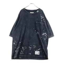 MAISON MIHARAYASUHIRO (メゾンミハラヤスヒロ) 25AW EMBELLISHED BLEACHED TEE エンベリッシュド ブリーチ クルーネック半袖カットソーTシャツ グレー A15TS631のサムネイル