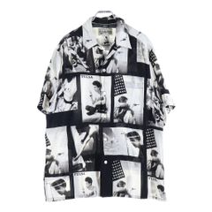 WACKO MARIA (ワコマリア) 21SS LARRY CLARK TULSA S/S HAWAIIAN SHIRT ラリークラーク ハワイアン半袖Tシャツ ブラック/ホワイト
