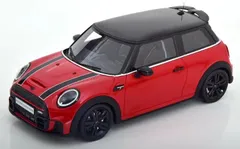 ミニチャンプス　1/18　ミニクーパー オットー 1/18 ミニ クーパー S JCW パッケージ 2021 レッド/ブラック