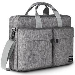 【Brand New】 KINGSLONG Laptop Briefcase, Notebook Case, Laptop Bag, 360° Ultra-Strong Protection, Shockproof, Power Outlet and Mouse Storage, 2-Way Shoulder/Handbag, Unisex, 17/17.3 Inch Compatible, Multi-Device Compatible, Commuting, School, Gray, 1