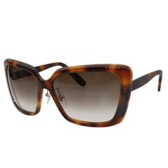 ボッテガ・ヴェネタ BOTTEGAVENETA サングラス レディース メンズ ブランド ブラウン BV1651S イントレチャート おしゃれ シック 【中古】