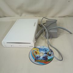 Nintendo WIIU 32GB 화이트 본체, AC 어댑터, 소프트만 포권 통전 기동 초기화 닌텐도 #A