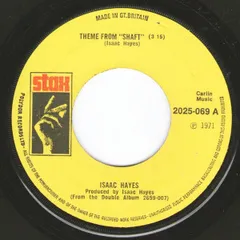 7”インチレコード Isaac Hayes Theme From Shaft / Cafe Regios (Inst.) 2025069 Stax /00080