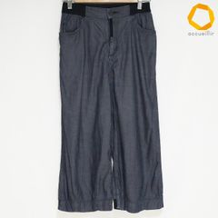 #anc ケイハヤマプリュス KEI Hayama PLUS パンツ 1 青系 光沢 ロゴ 七部丈 無地 レディース [1030295]
