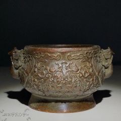中国 哥窯 白磁 金糸鉄線 氷裂文 碗口瓶 時代箱 M R8777 - メルカリ