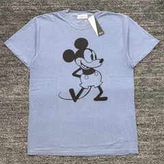 未使用品 KINASHI CYCLE × Disney ミッキー Tシャツ ブルー M キナシサイクル ディスニー