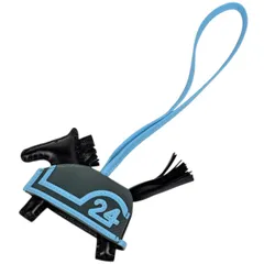 エルメス HERMES ロデオ ロベオ24PM バッグチャーム アニョーミロ スイフト ブラック ヴェールマングローブ セレスト レディース 【中古】