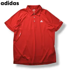 古着 アディダス ゴルフ adidas GOLF 半袖 ポロシャツ M レッドのサムネイル