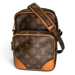 ルイ・ヴィトン LOUIS VUITTON ショルダーバッグ アマゾン M45236 PVCコーティングキャンバス レザー レディース メンズ モノグラム ブラウン系 クリーニング 防水