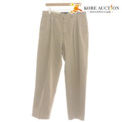 ■ ポロラルフローレン POLO RALPH LAUREN パンツ ボトムス テーパード タック チノパン センタープレス メンズ 36×32(XL相当） ベージュ