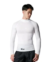 アンダーアーマー(UNDER ARMOUR) インナーコンプレッション(長袖) UAヒートギア ARMOUR COMP LS MOCK PK ホワイト 1358645-100のサムネイル