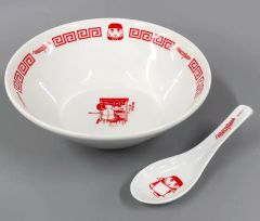 ふなっしー　ラーメンどんぶり　2点セット 中古】食器 ふなっしー ラーメンどんぶり＆レンゲセット 「ふなっしー