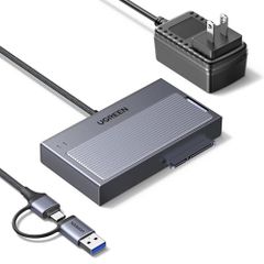UGREEN M.2 NVMe SSD 케이스 SATA HDD/SSD 클론스탠드 10Gbps | USB 3.2 Gen2 NVMe+2.5/3.5인치 동시 접속 UASP/TRIM 대응 12V/2A 전원 첨부 Windows/Ma f7dd1a89