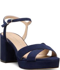 スチュアート ワイツマン レディース シューズ サンダル プラットフォーム スエード アンクル ヒール Stuart Weitzman Dayna 80 Suede Ankle Straplatfor