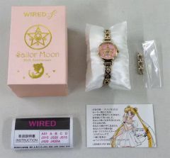 [중고] 잡화 크리스탈 스타 컴팩트 20주년 기념 공식 콜라보 워치(메탈 밴드) L 사이즈 [WIRED f×미소녀 전사 세일러 문]
